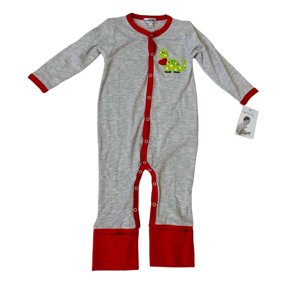NWT Magnolia Baby 18M Dino Love Playsuit